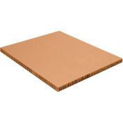 Global Industrial Honeycomb Pallet Sheets, 48"L x 40"W x 2"H, Kraft, 20/Pack