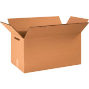 Boîtes en carton ondulé à double paroi Global Industrial™ avec trous pour les mains, 20 po L x 18 po l x 12 po H, kraft, qté par paquet : 10