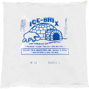 Glace-Brix™ Cold Packs, 12 Oz., 6"L x 6"L x 1"H, Blanc/Bleu, 48/Pack