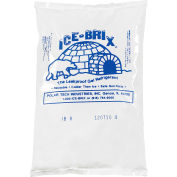 Glace-Brix™ Cold Packs, 8 Oz., 6"L x 4"W x 3/4"H, Blanc/Bleu, 72/Pack