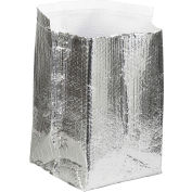 Global Industrial™ Cool Shield Insulated Box Liners, 10 « L x 10 « L x 10 « P, Argent, 25 / Pack