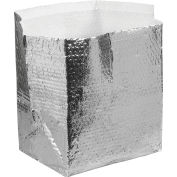 Global Industrial™ Cool Shield Insulated Box Liners, 12 « L x 10 « L x 9 « P, Argent, 25 / Pack