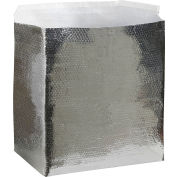 Global Industrial™ Cool Shield Insulated Box Liners, 14 « L x 10 « L x 10 « P, Argent, 25 / Pack