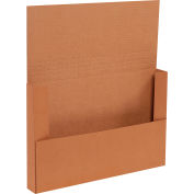 Global Industrial™ Carton ondulé Easy-Fold Mailers, 14-1/8"L x 8-5/8"L x 2"H, Kraft, qté par paquet : 50