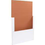 Global Industrial™ Carton ondulé Easy-Fold Mailers, 18"L x 18"L x 2"H, Blanc, qté par paquet : 50
