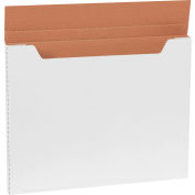 Global Industrial™ Corrugated Jumbo Fold-Over Mailers, 20"L x 16"W x 1"H, White - Pkg Qty 20