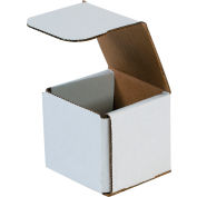 Corrugated Mailers, 3"L x 3"W x 3"H, White - Pkg Qty 50