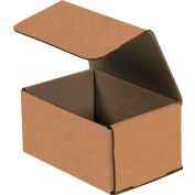 Global Industrial™ Courriers ondulés, 6"L x 5"L x 3"H, Kraft, qté par paquet : 50