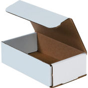 Global Industrial™ Corrugated Mailers, 7"L x 4"W x 2"H, White - Pkg Qty 50