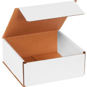 Global Industrial™ Courriers ondulés, 7"L x 7"L x 3"H, Blanc, qté par paquet : 50