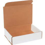 Global Industrial™ Courriers ondulés, 8"L x 6"L x 2"H, Blanc, qté par paquet : 50