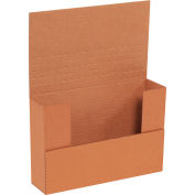 Global Industrial™ Carton ondulé Easy-Fold Mailers, 9-1/2"L x 6-1/2"L x 2"H, Kraft, qté par paquet : 50
