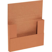 Global Industrial™ Carton ondulé Easy-Fold Mailers, 9-5/8"L x 6-5/8"L x 3-1/2"H, Kraft, qté par paquet : 50