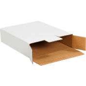 Global Industrial™ Side Loading Corrugated Mailers, 12-1/8"L x 11-5/8"W x 2-5/8"H, White, qté par paquet : 50