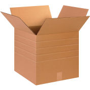 Global Industrial™ Multi Depth Cardboard Corrugated Boxes, 15"L x 15"W x 15"H, Kraft - Pkg Qty 25