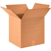 Global Industrial Multi Depth Cardboard Corrugated Boxes, 16"L x 16"W x 16"H, Kraft - Pkg Qty 25