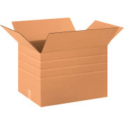 Global Industrial™ Boîtes ondulées en carton multi profondeur, 20"L x 12"W x 12"H, Kraft, qté par paquet : 20