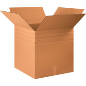 Global Industrial Multi Depth Cardboard Corrugated Boxes, 22"L x 22"W x 22"H, Kraft - Pkg Qty 20