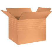 Global Industrial™ Heavy Duty Multi Depth Cardboard Corrugated Boxes, 32"L x 24"W x 24"H, Kraft - Pkg Qty 15
