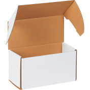 Enveloppes extérieures en carton ondulé Global Industrial™, 10-5/16 po L x 5 po l x 5-9/16 po H, blanc, qté par paquet : 50