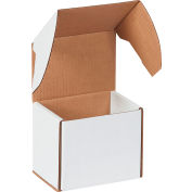 Global Industrial™ Enveloppes extérieures en carton ondulé, 5-5/8 po L x 4-3/16 po l x 5 po H, blanc, qté par paquet : 50