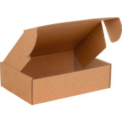 Global Industrial™ Carton ondulé Tab Lock Literature Mailers, 14"L x 10"L x 4"H, Kraft, qté par paquet : 50