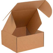 Global Industrial™ Carton ondulé Tab Lock Literature Mailers, 14"L x 10"L x 6"H, Kraft, qté par paquet : 50