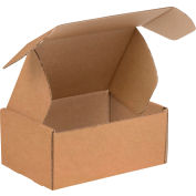 Global Industrial™ Carton ondulé Tab Lock Literature Mailers, 9"L x 6-1/4"L x 2"H, Kraft, qté par paquet : 50