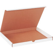 Corrugated Literature Mailers, 12-1/8"L x 9-1/4"W x 1"H, White - Pkg Qty 50