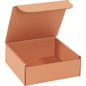 Global Industrial™ Corrugated Literature Mailers, 8"L x 8"L x 3"H, Kraft, qté par paquet : 50
