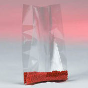 Global Industrial™ Sacs en poly à soufflets, 18 « L x 14 « P x 36"H, 4 Mil, Clair, 100 / Pack