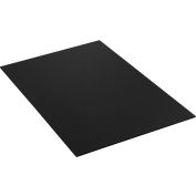 Feuilles ondulées à simple paroi Global Industrial™, 18 po L x 24 po l, noir, qté par paquet : 10