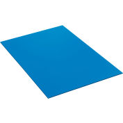 Feuilles ondulées à simple paroi Global Industrial™, 36 po L x 24 po l, bleu, qté par paquet : 10