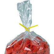 Global Industrial Plastic Twist Ties, 4"L x 5/32"W, Yellow, 2000/Pack