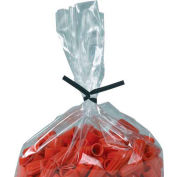 Global Industrial™ Plastic Twist Ties, 6"L x 5/32"W, Noir, 2000/Pack