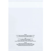 Global Industrial™ Resealable Suffocation Warning Poly Bag 18 « L x 24 « L, 1,5 Mil, Clear, 500 / Pk