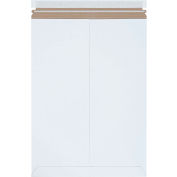 Stayflats Plus® Courriers auto-scellés, 13 « L x 18 « L, Blanc, 100 / Pack