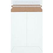Stayflats Plus® Courriers auto-scellés, 6 « L x 8 « L, Blanc, 25 / Pack