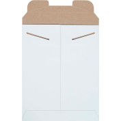 Stayflats® Tab Lock Mailers, 9"L x 11-1/2"L, Blanc, 100/Pack