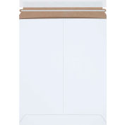 Auto-seal Stayflats® Mailers, 11 « L x 13-1 / 2 « L, Blanc, 100 / Paquet