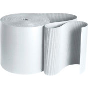 Global Industrial™ Singleface Corrugated Roll, B Flute, 48"W x 250L, White, 1 Roll