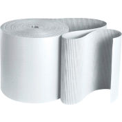 Global Industrial Singleface Corrugated Roll, B Flute, 48"W x 250L, White, 1 Roll