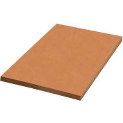 Global Industrial Single Wall Corrugated Sheets, 18"L x 24"W, Kraft - Pkg Qty 50