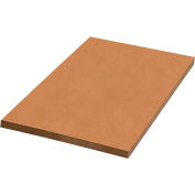 Single Wall Corrugated Sheets, 48"L x 40"W, Kraft - Pkg Qty 5
