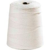 Global Industrial™ Ficelle de coton, 16 plis, 3100'L, 40 lbs. Résistance à la traction, Blanc