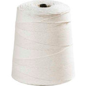 Global Industrial Cotton Twine, 12 Ply, 4200'L, 30 Lbs. Tensile Strength, White