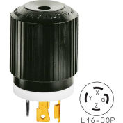 Bryant 71630NP TECHSPEC® Plug, L16-30, 30 a, 3ph 480V AC, noir/blanc