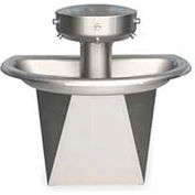 Bradley Corp® Wash Fountain, Semi-Circular, Off-line Vent, Série SN202, 3 Personne
