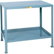 Little Giant® Stationary Machine Table W/ 2 Shelves, 48"W x 30"D, Gray