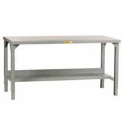 Petit Giant® W 72" x 36" D Equerre Edge, réglable soudé Workbench w/Open Base